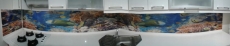 Akvaryum resimli tezgah üssü 3d cam panel Gaziosmanpaþa